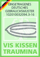 Traumina VIS Kissen - Eingetragenes deutsches Gebrauchsmuster